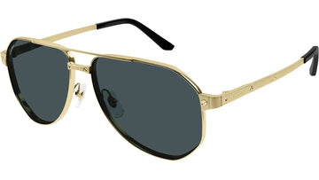 SOLID GREEN POLARIZED LENSES WITH GOLD FRAME