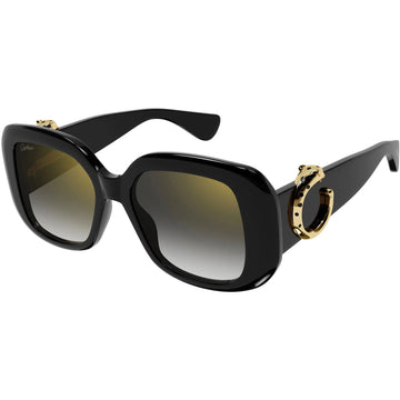 GRAY GRADIENT WITH GOLDEN FLASH LENSES WITH BLACK FRAME