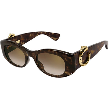 BROWN GRADIENT WITH GOLDEN FLASH LENSES WITH HAVANA FRAME