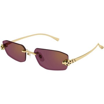 BORDEAUX WITH A GOLDEN FLASH LENSES WITH GOLD FRAME