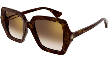 BROWN GRADIENT WITH GOLDEN FLASH LENSES WITH HAVANA FRAME