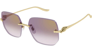 PURPLE GRADIENT LENSES WITH SMOOTH GOLDEN FINISH FRAME