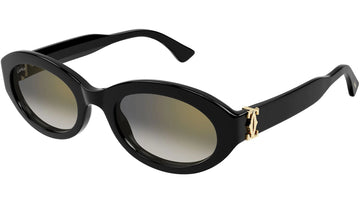 GRAY GRADIENT WITH GOLDEN FLASH LENSES WITH BLACK FRAME