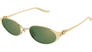 GREEN WITH GOLD FLASH LENSES WITH GOLD FRAME