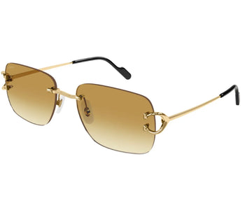 YELLOW GRADIENT LENSES WITH GOLD FRAME