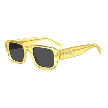 SOLID GRAY LENSES WITH YELLOW FRAME