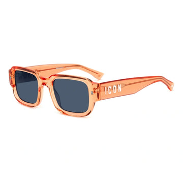 BLUE LENSES WITH ORANGE FRAME
