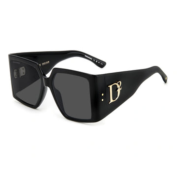 SOLID GRAY LENSES WITH BLACK FRAME