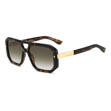 GREEN GRADIENT LENSES WITH HAVANA FRAME