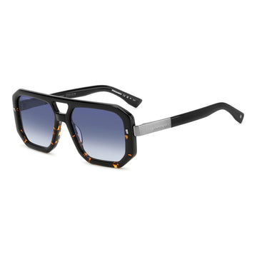 BLUE GRADIENT LENSES WITH BLACK HAVANA FRAME