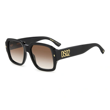 BROWN GRADIENT LENSES WITH BLACK FRAME