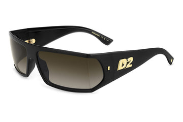BROWN GRADIENT LENSES WITH BLACK FRAME
