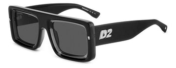 SOLID GRAY LENSES WITH BLACK FRAME