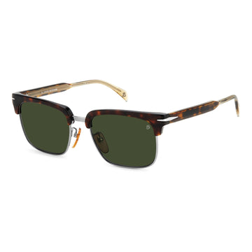 SOLID GREEN LENSES WITH HAVANA RUTHENIUM FRAME