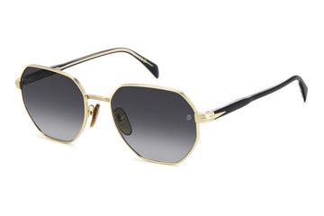 GRAY GRADIENT LENSES WITH GOLD FRAME