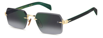 GREEN GRADIENT LENSES WITH SHINY GOLD FRAME