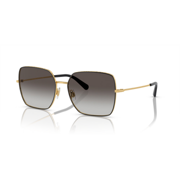 GRAY GRADIENT LENSES WITH BLACK GOLD FRAME
