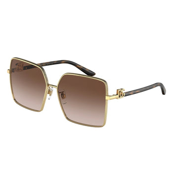 BROWN GRADIENT LENSES WITH GOLD FRAME