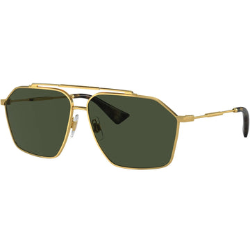 SOLID GREEN POLARIZED LENSES WITH GOLD FRAME