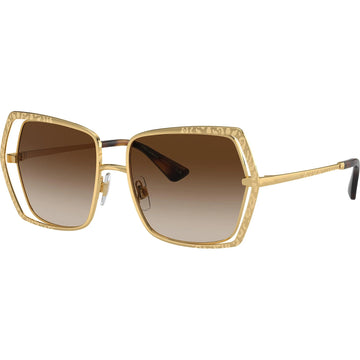 BROWN GRADIENT LENSES WITH GOLD FRAME