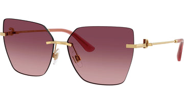 PINK GRADIENT LENSES WITH GOLD FRAME