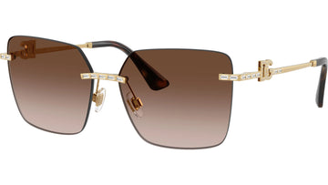 BROWN GRADIENT LENSES WITH GOLD FRAME
