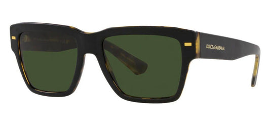 Dolce & Gabbana DG4431/S Square Sunglasses in Green/Matte Black, front view