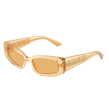 LIGHT ORANGE LENSES WITH ORANGE TRANSPARENT FRAME