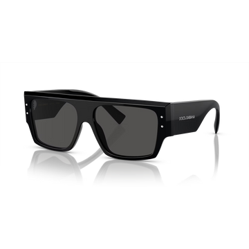 SOLID GRAY LENSES WITH BLACK FRAME