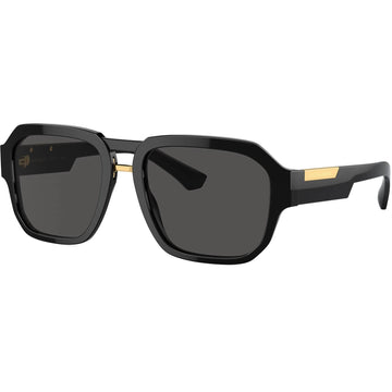 SOLID GRAY LENSES WITH BLACK FRAME