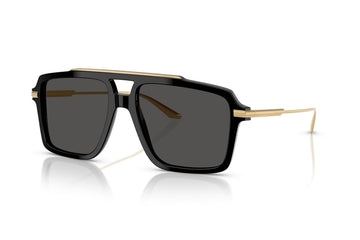 SOLID GRAY LENSES WITH BLACK FRAME