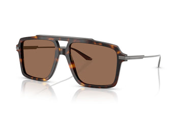 SOLID BROWN LENSES WITH HAVANA FRAME