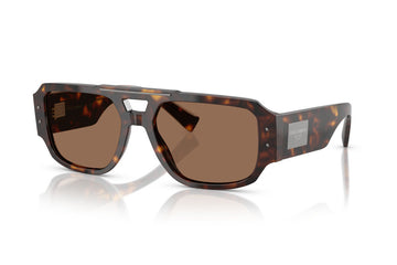SOLID BROWN LENSES WITH HAVANA FRAME