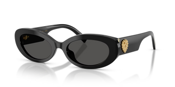 SOLID GRAY LENSES WITH BLACK FRAME