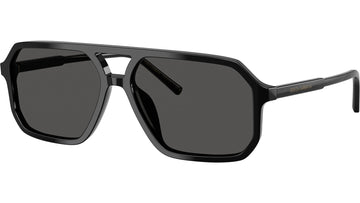 SOLID GRAY LENSES WITH BLACK FRAME