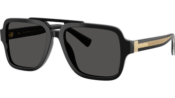SOLID GRAY LENSES WITH SHINY BLACK FRAME