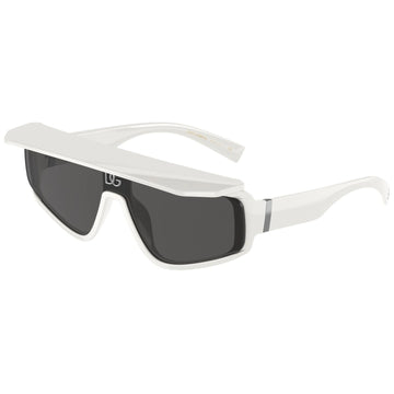 SOLID GRAY LENSES WITH WHITE FRAME