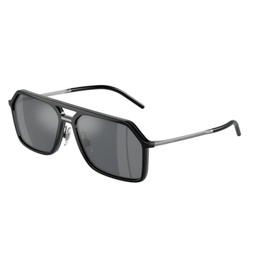 GRAY MIRROR LENSES WITH BLACK FRAME