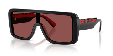 SOLID VIOLET LENSES WITH SHINY BLACK FRAME