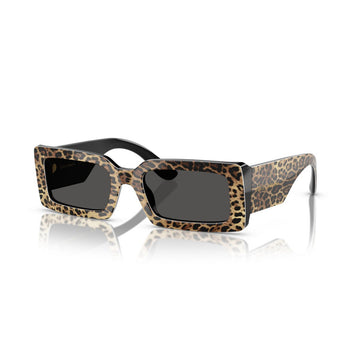 SOLID GRAY LENSES WITH TOP LEO ON BLACK FRAME