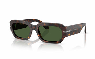 SOLID GREEN LENSES WITH HAVANA FRAME