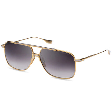 GRAY GRADIENT LENSES WITH YELLOW GOLD SILVER FRAME