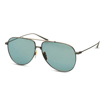 AQUA GRAY LENSES WITH GUNMETAL FRAME