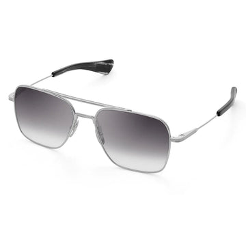 GRAY GRADIENT LENSES WITH SILVER FRAME