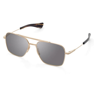 SOLID GRAY LENSES WITH GOLD FRAME