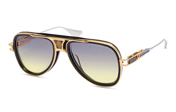 GRAY TO YELLOW GRADIENT LENSES WITH GOLD SLIVER FRAME