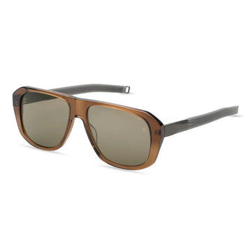GREEN G-12 COLOR LENSES WITH LIGHT BROWN FRAME