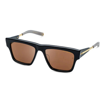 SOLID BROWN POLARIZED LENSES WITH BLACK FRAME