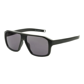 SOLID GRAY POLARIZED LENSES WITH BLACK MATTE FRAME