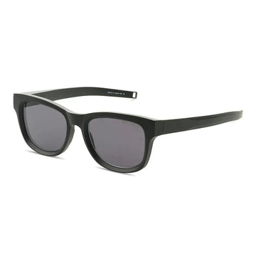SOLID GRAY POLARIZED LENSES WITH MATTE BLACK FRAME